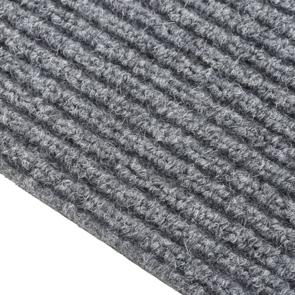 Абсорбиращо мръсотията килимче, 100x450 см, сиво