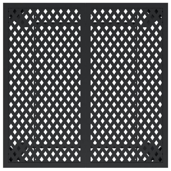 Градинска маса антрацит 80x80x72 cм стомана