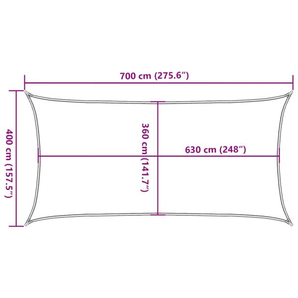 Платно-сенник, 160 г/м², червено, 4x7 м, HDPE