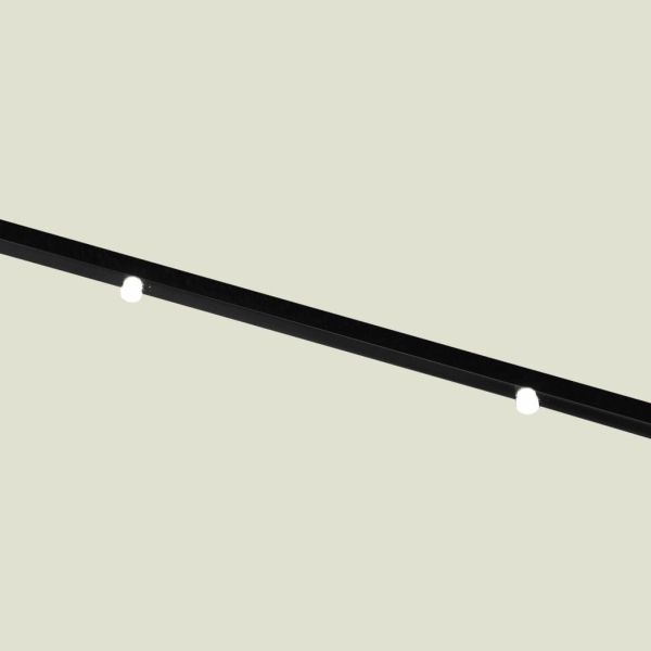 Градински чадър с LED и стоманен прът, пясъчен, 2x3 м