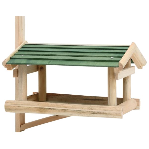 Хранилка за птици, дърво масив, 35x29,5x21 см