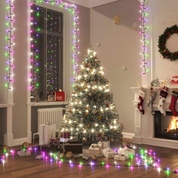 Компактен LED стринг с 1000 LED пастелен многоцветен 25 м PVC