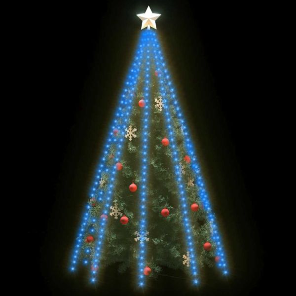 Коледни лампички за елха тип мрежа, 400 LED, сини, 400 см