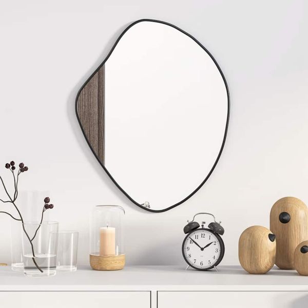 Стенно огледало черно 50x40 см