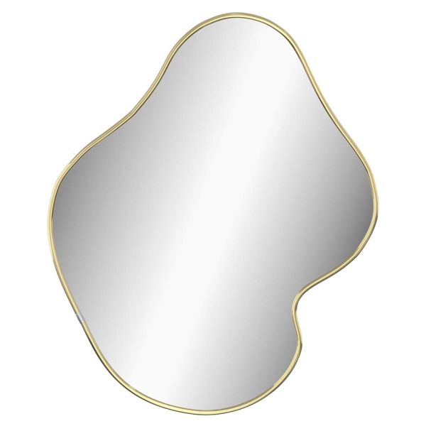 Стенно огледало злато 50x40 см