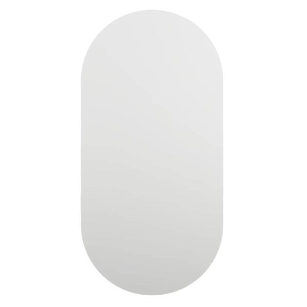 Огледало с LED лампи, 40x20 см, овално, стъкло