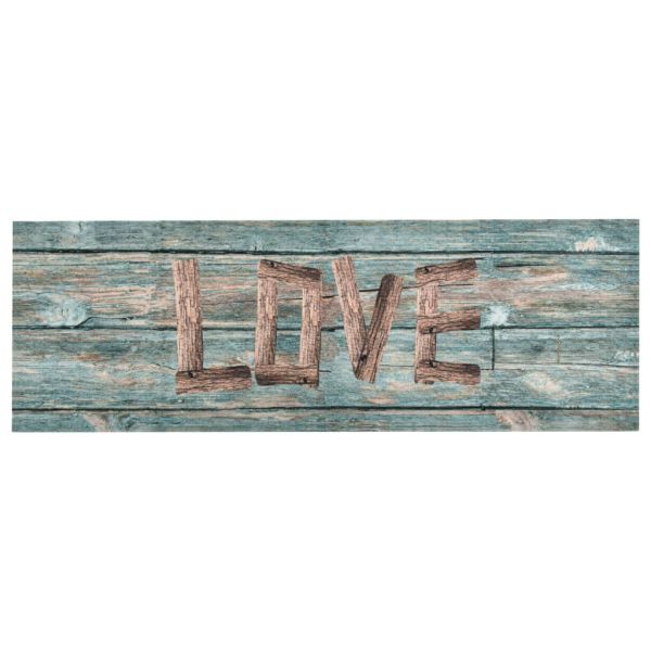 Кухненско килимче, перимо, надпис Love, 45x150 см