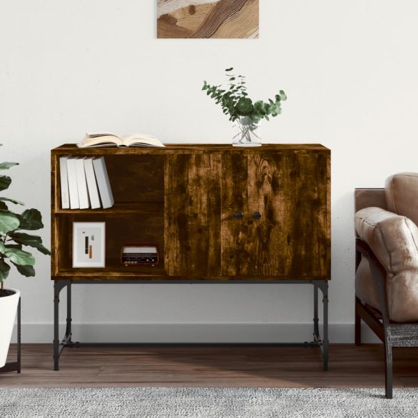 Бюфет опушен дъб 100x40x79,5 см инженерно дърво