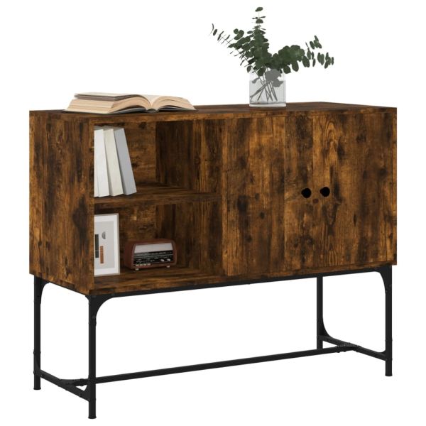 Бюфет опушен дъб 100x40x79,5 см инженерно дърво