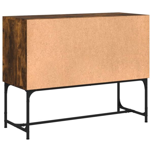 Бюфет опушен дъб 100x40x79,5 см инженерно дърво