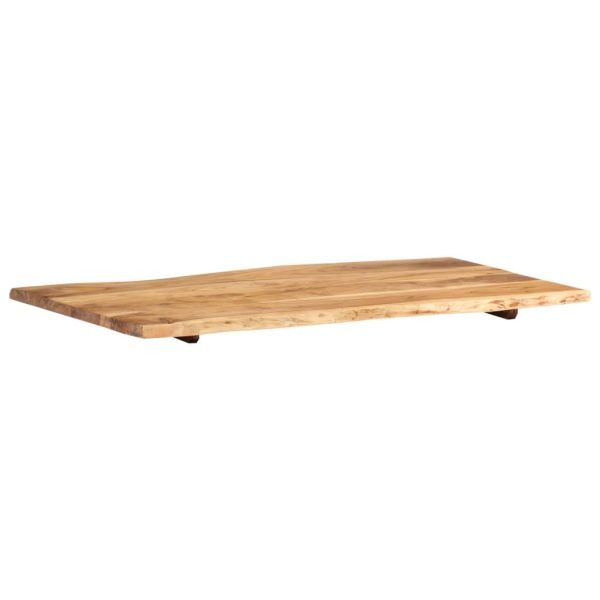 Плот за маса, акациево дърво масив, 100x(50-60)x2,5 cм