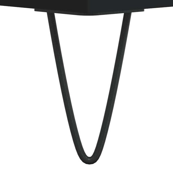 Бюфет черен 57x35x70 см инженерно дърво