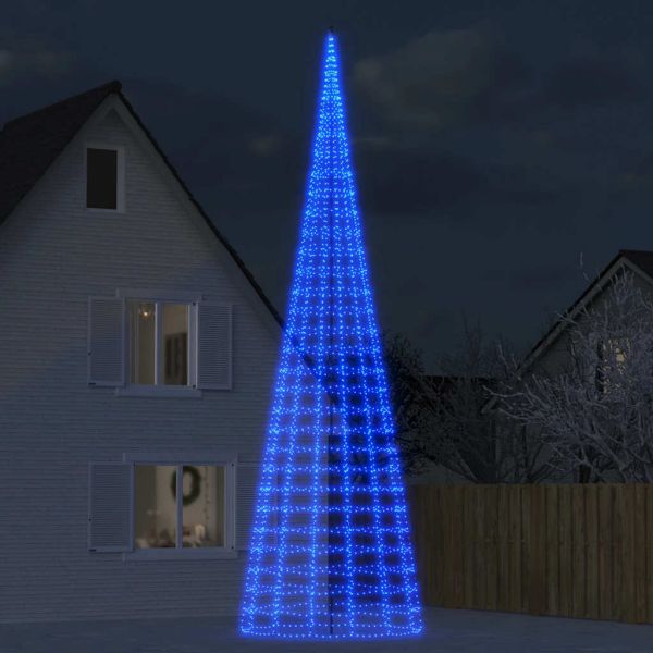 LED коледна елха 3000 LED синьо 800 см