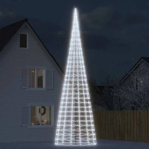 LED коледна елха 3000 LED студено бяло 800 см