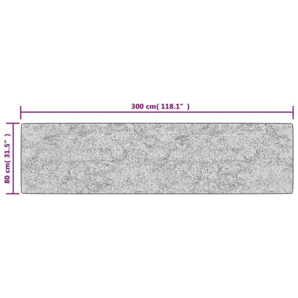 Перящ се килим многоцветен 80x300 см
