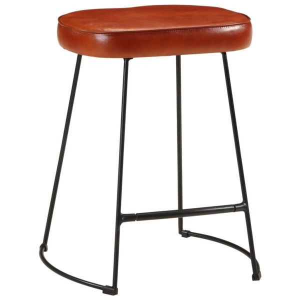 Бар табуретки 2 бр тъмнокафяви 40x29,5x53 см
