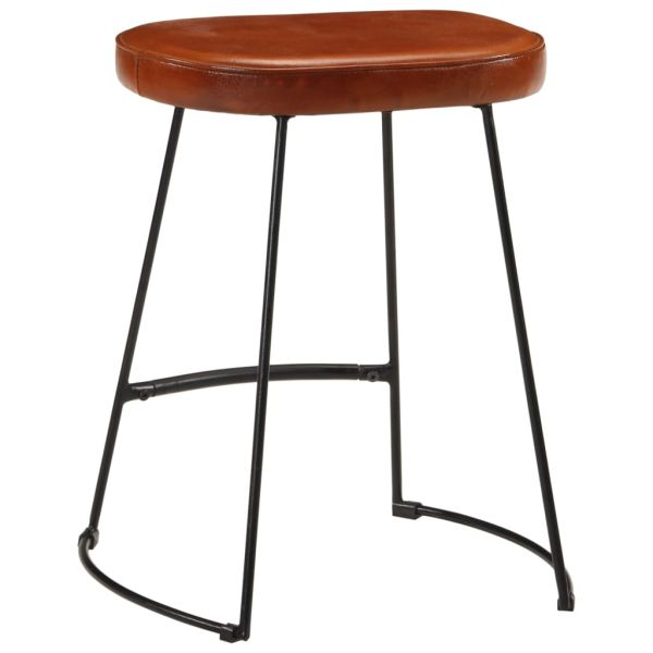 Бар табуретки 2 бр тъмнокафяви 40x29,5x53 см