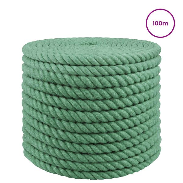 Въже от юта 16 mm Зелено 100% Тоса юта