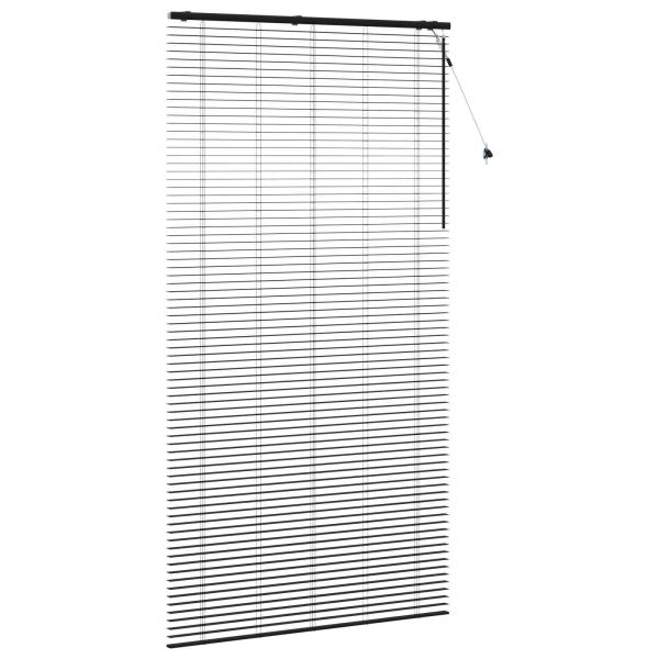 Венецианска щора Черно 130 x 250 см 35 mm