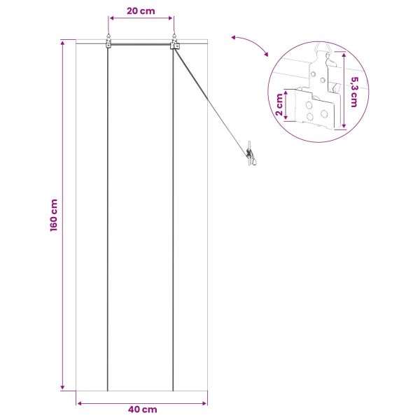 Ролетна щора Кафяво 40 x 160 cm Бамбук