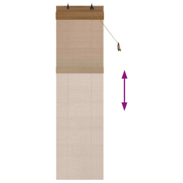 Ролетна щора Кафяво 40 x 220 cm Бамбук