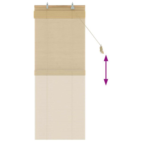 Ролетна щора Натурално 40 x 160 cm Бамбук