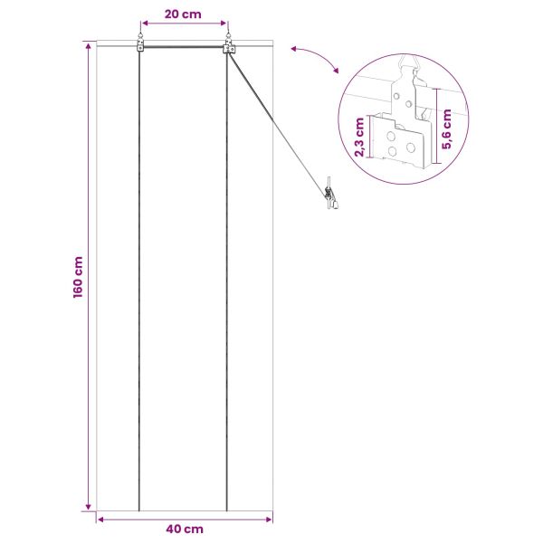 Ролетна щора Натурално 40 x 160 cm Бамбук