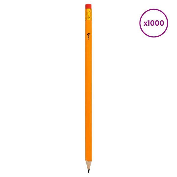 HB моливи 1000 бр. Ø 0,7 x 18,5 см Жълто