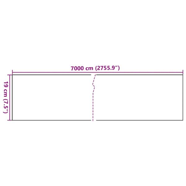 PVC лента за поверителност 70x0,19 м бяла