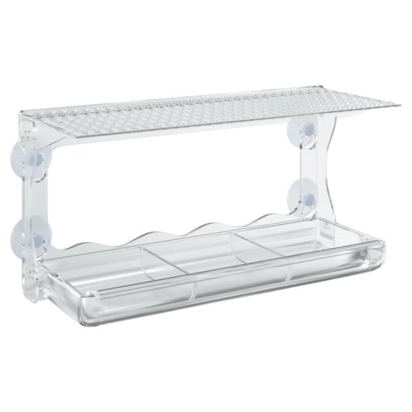 Хранилки за птици за прозорец, 2 бр, акрил, 30x12x15 см
