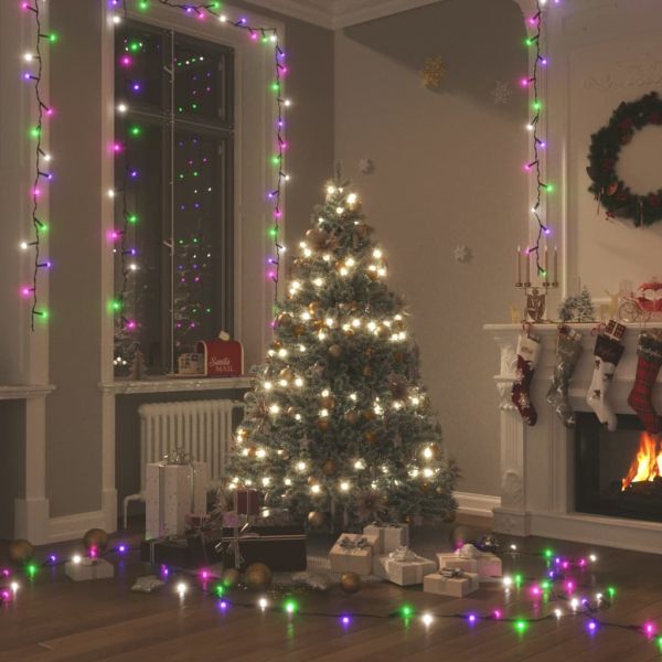 LED стринг с 300 LED пастелен многоцветен 30 м PVC