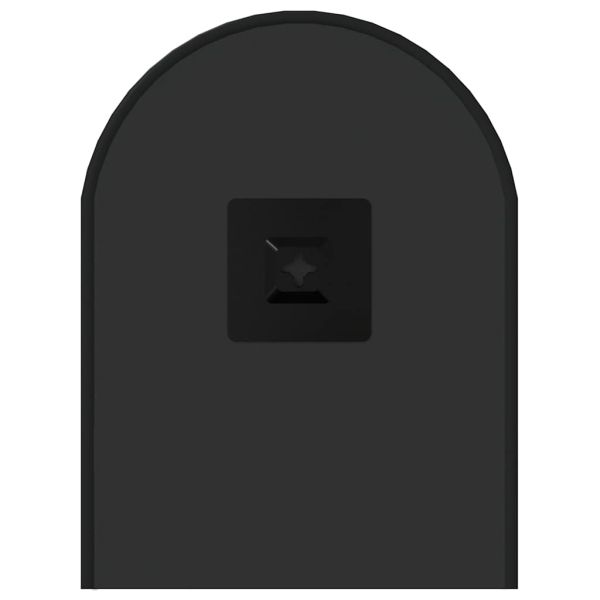 Стенно огледало черно 50x20 см овално