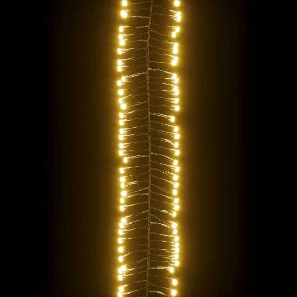 LED клъстърен стринг с 1000 LED топло бяло PVC