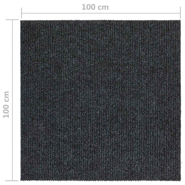 Абсорбиращо мръсотията килимче, 100x100 см, антрацит