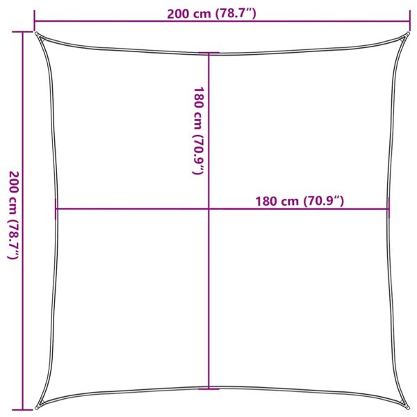 Платно-сенник, 160 г/м², червено, 2x2 м, HDPE