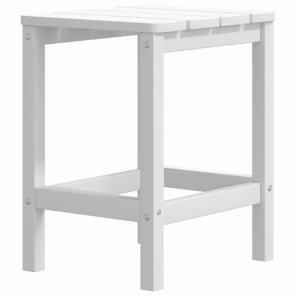 Градински столове "Адирондак" с масичка, HDPE, бели