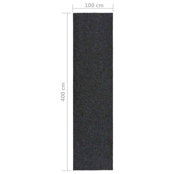 Абсорбиращо мръсотията килимче, 100x400 см, антрацит