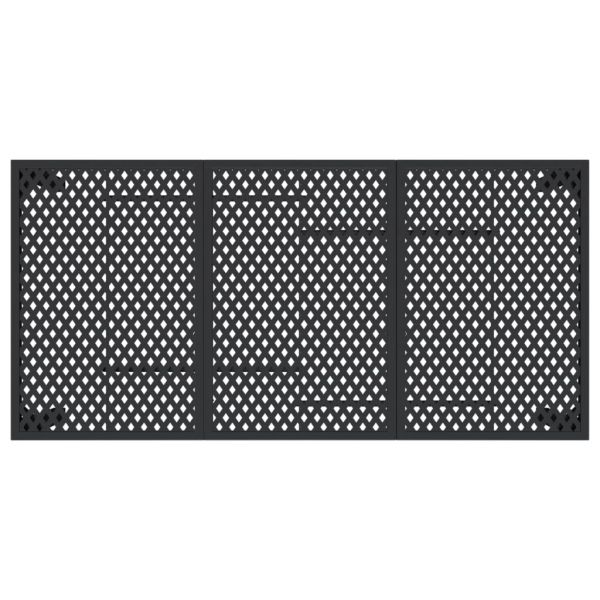 Градинска маса антрацит 165x80x72 cм стомана