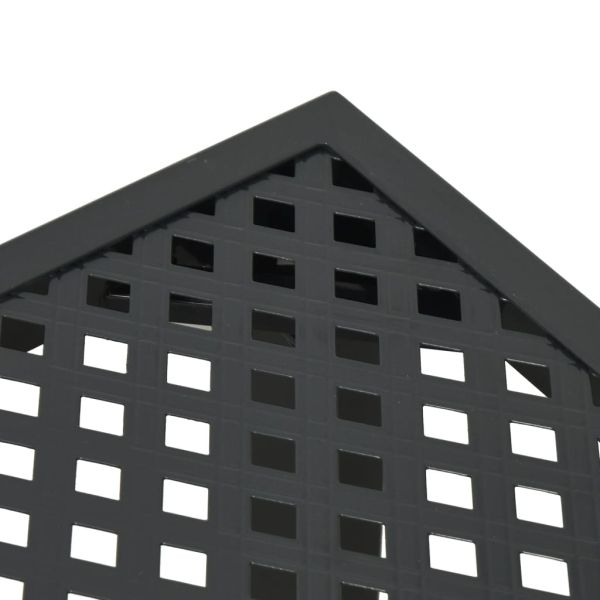Градинска маса антрацит 100x100x72 cм стомана