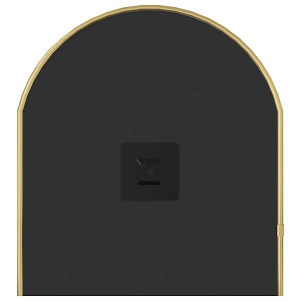 Стенно огледало злато 70x30 см овално