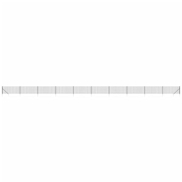 Ограда от телена мрежа с шипове, антрацит, 1,1x25 м