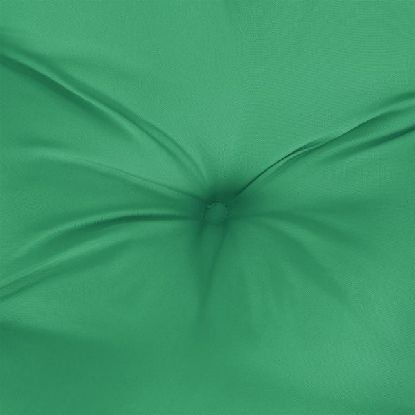 Палетна възглавница, зелена, 120x40x12 см, текстил
