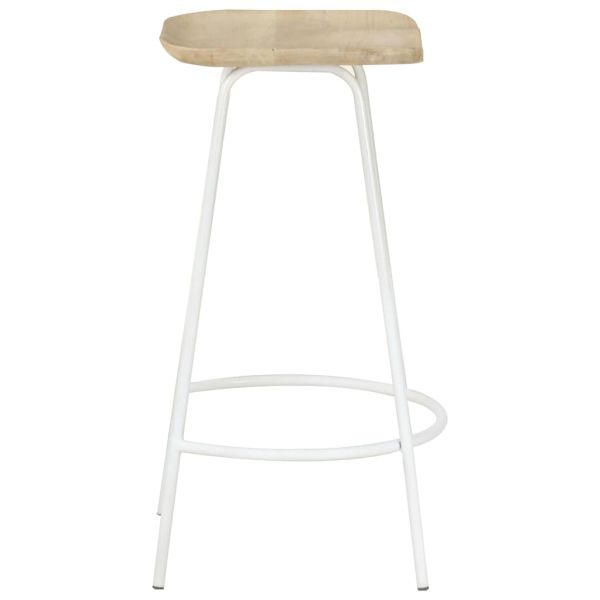 Бар табуретки, 4 бр, мангово дърво масив