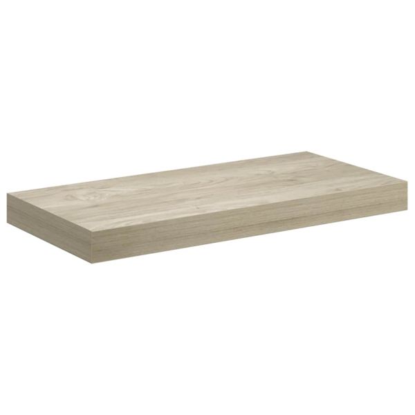 Окачен стенен рафт, дъб, 50x23,5x3,8 см, МДФ