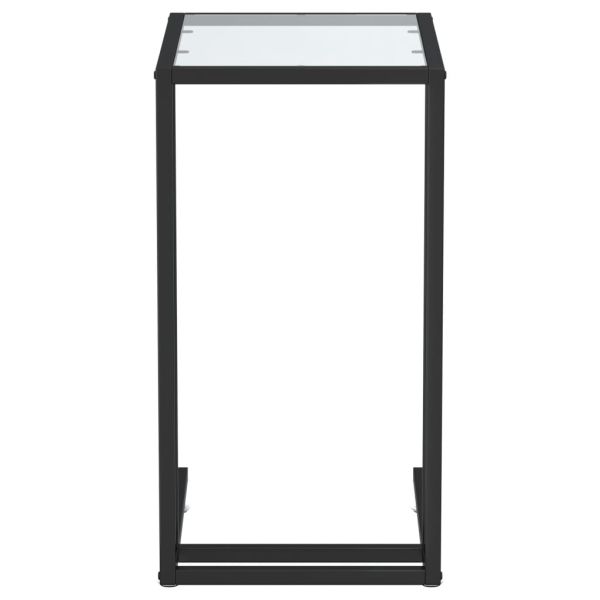 Странична маса за компютър прозрачна 50x35x65см закалено стъкло