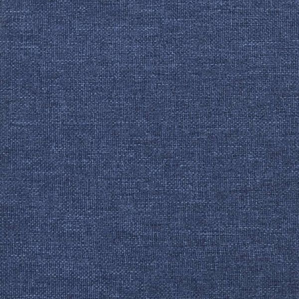 Табуретка, синя, 45x29,5x35 см, текстил и изкуствена кожа