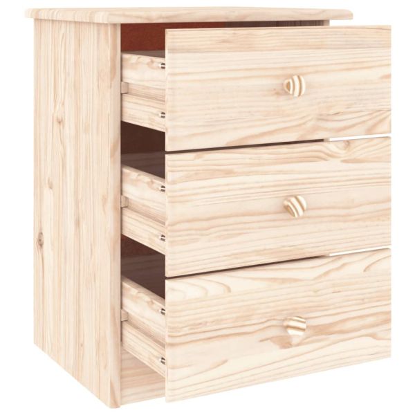 Нощно шкафче ALTA 41x35x55,5 см бор масив