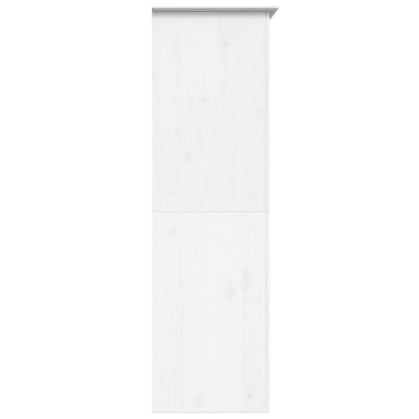Гардероб BODO, бял, 99x53,5x173 см, бор масив