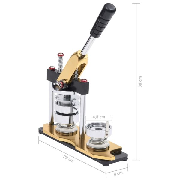 Преса за значки с кръгово рязане, 44 мм