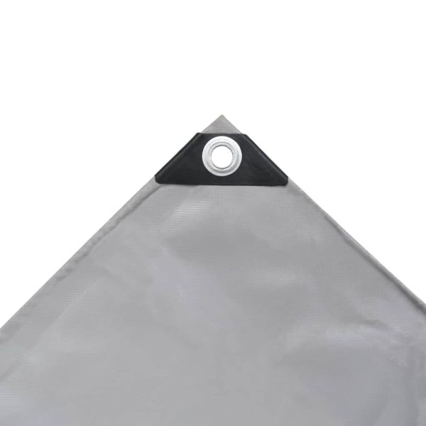 Брезентово платнище, 650 г/м², 4x5 м, сиво